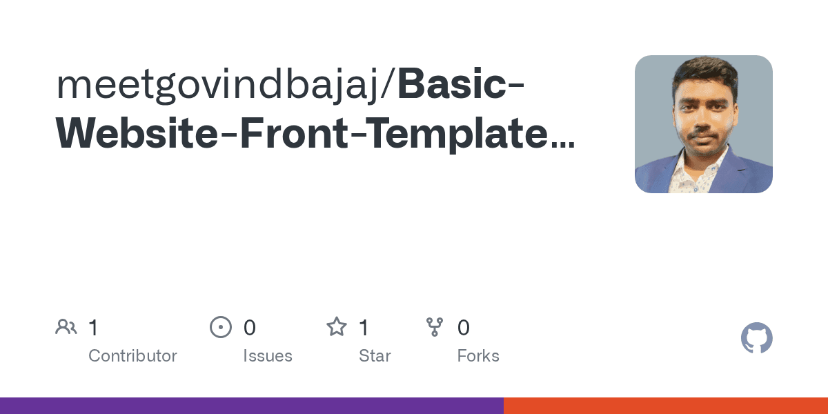 Website Front Template III