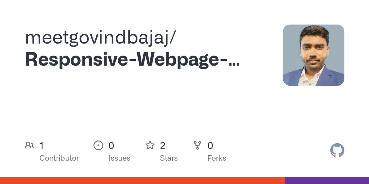 Responsive Webpage (HTML5 & CSS3)