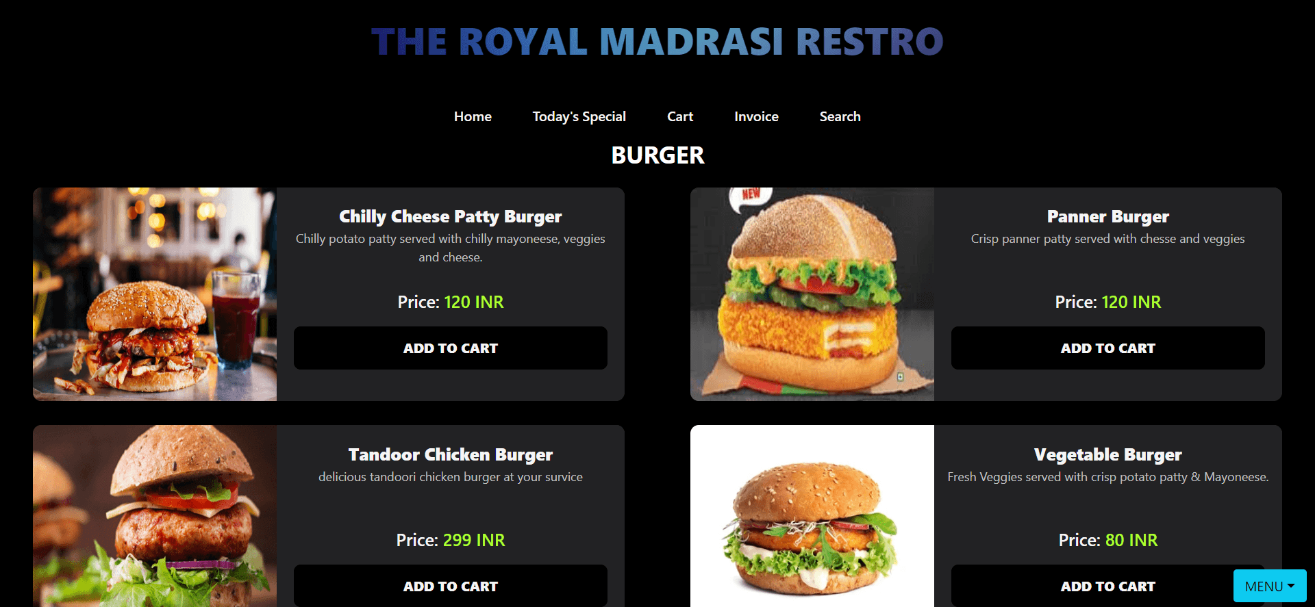 Smart Restaurant App 2