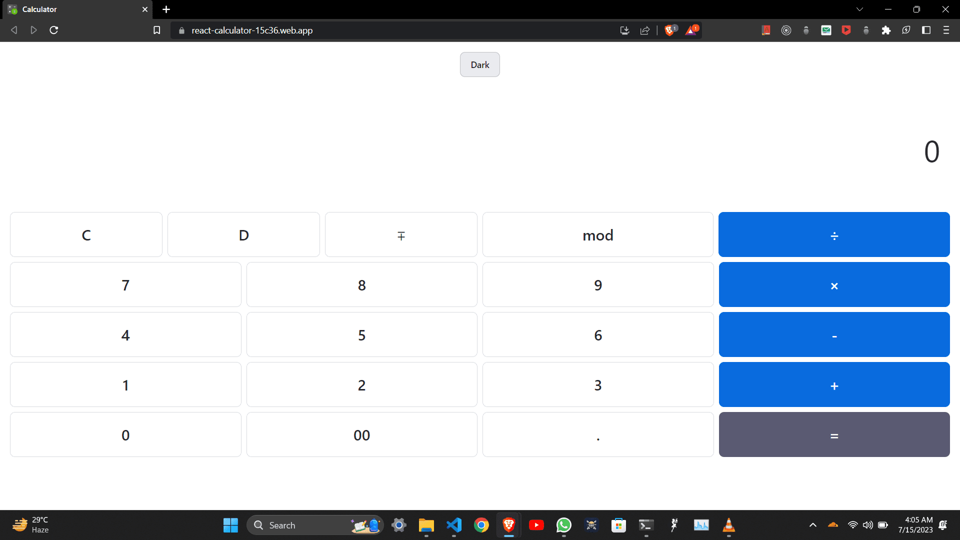 React Calculator 2