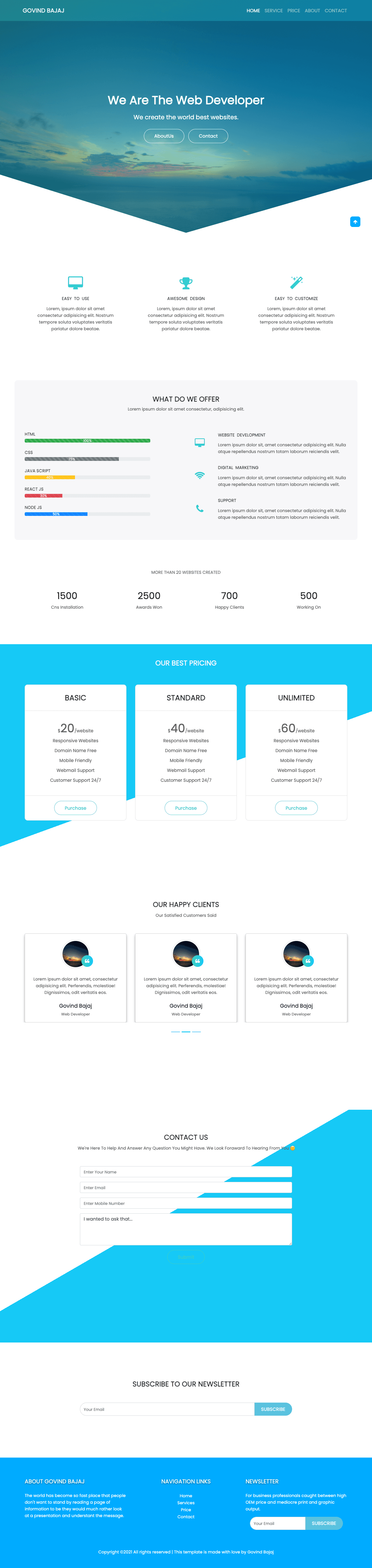 Responsive Webpage (HTML5 & CSS3) 2