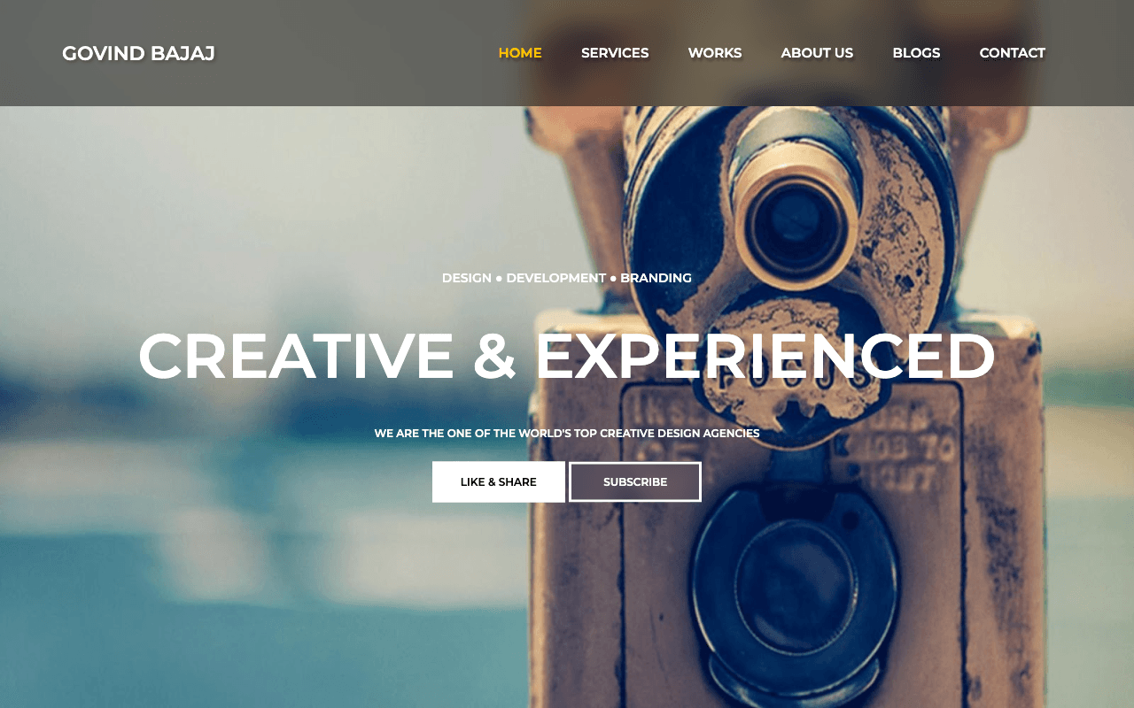 Website Front Template 2