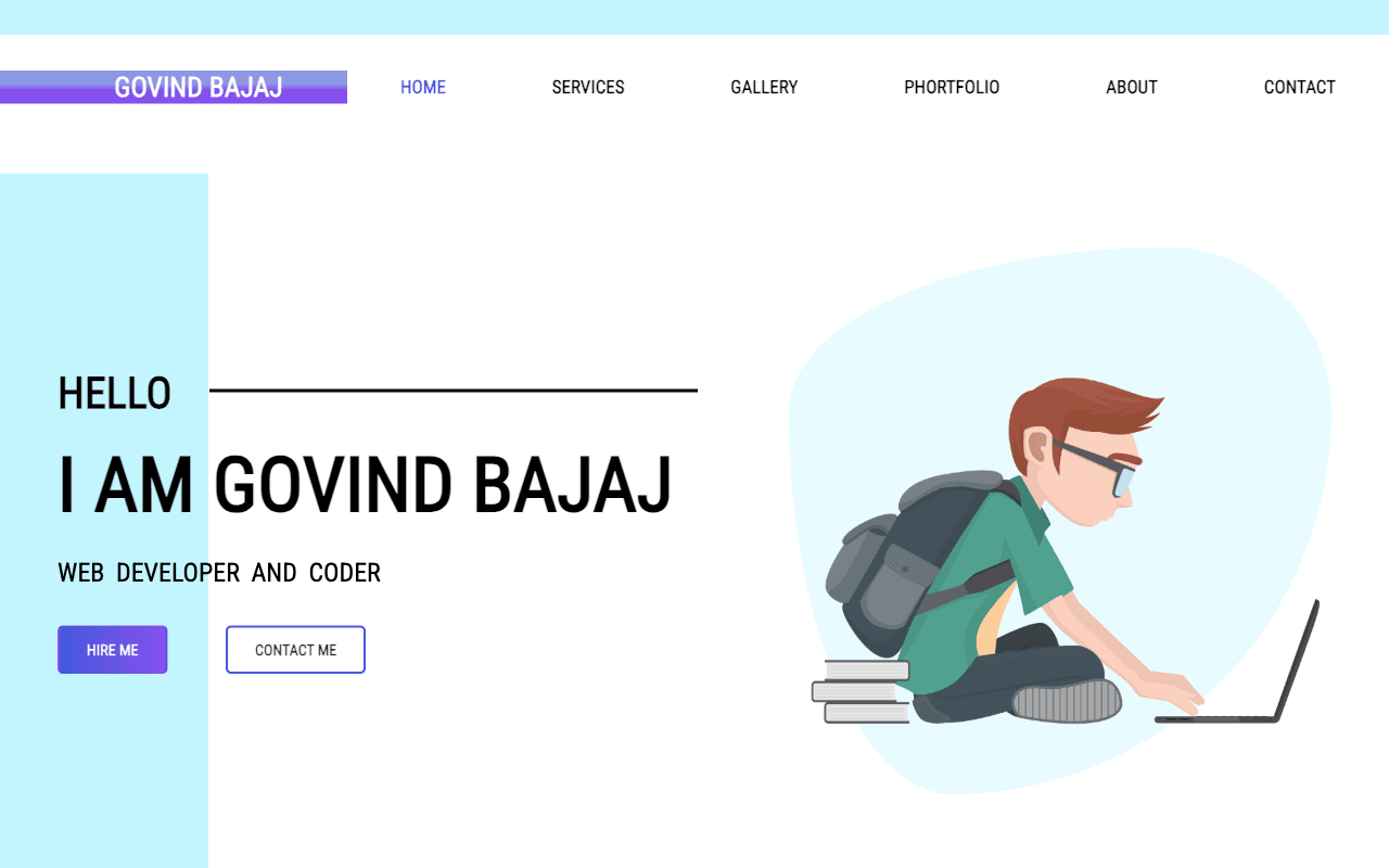 Intro Page (HTML5 & CSS3) 2